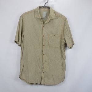 Cooper Jones Mens Medium Full Button Shirt Green
